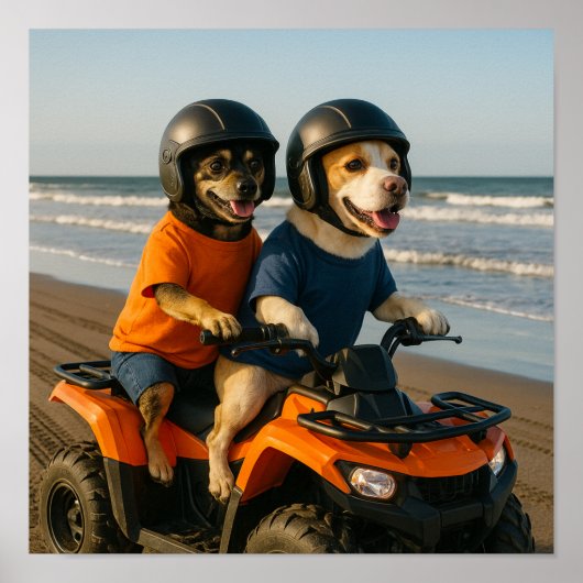 "Laten we ATV'en" Poster (Voorkant)