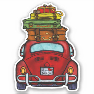 laten we auto gaan sticker