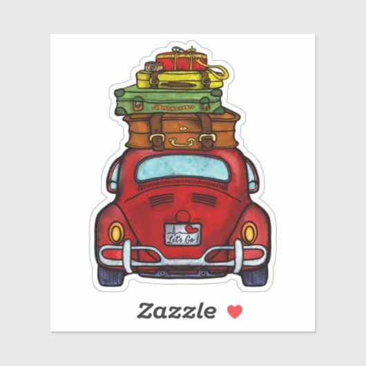 laten we auto gaan sticker (Vel)