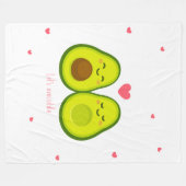 Laten we Avo-knuffel Fleece Deken (Voorkant (Horizontaal))