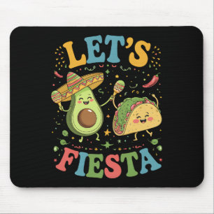 Laten we Avocado en Tacos Cinco De Mayo Vieren Muismat