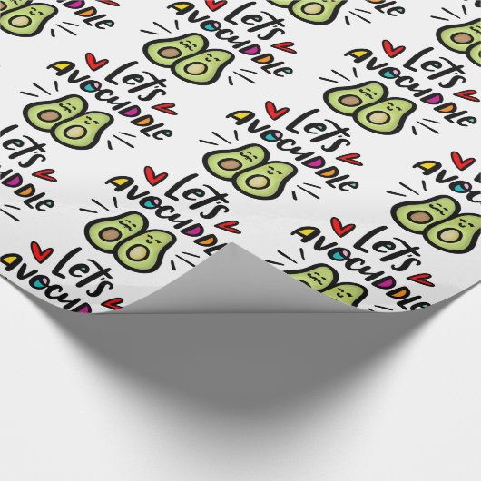 Laten we Avocuddle Cadeaupapier (Hoek)