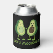 Laten we Avocuddle - Funny Avocado Pun Blikjeskoeler (Blikje Voorkant)