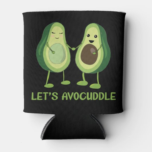 Laten we Avocuddle - Funny Avocado Pun Blikjeskoeler (Voorkant)