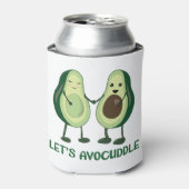 Laten we Avocuddle - Funny Avocado Pun Blikjeskoeler (Blikje Voorkant)
