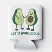 Laten we Avocuddle - Funny Avocado Pun Blikjeskoeler (Achterkant)