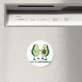 Laten we Avocuddle - Funny Avocado Pun Magneet (Insitu (Vaatwasser))