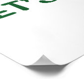 Laten we Avocuddle - Funny Avocado Pun Poster (Hoek)