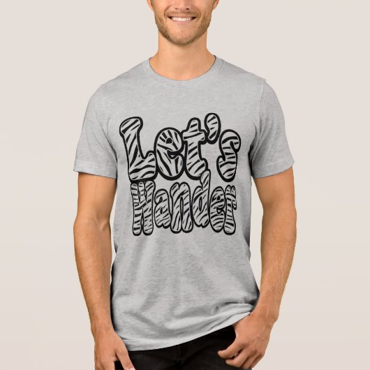 Laten we Avontuur Wanderen Tri-Blend Shirt (Voorkant)