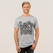 Laten we Avontuur Wanderen Tri-Blend Shirt (Voorkant volledig)