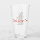 Laten we Babas Ukraine Folk Art spreken Glas (Achterkant)