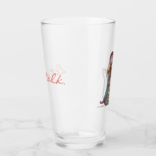 Laten we Babas Ukraine Folk Art spreken Glas (Rechts)