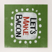 Laten we Bacon Jigsaw Puzzle maken Legpuzzel (Horizontaal)