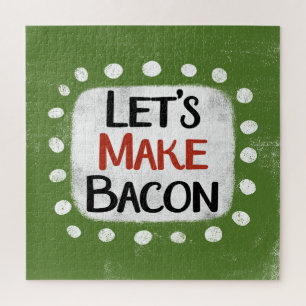 Laten we Bacon Jigsaw Puzzle maken Legpuzzel