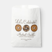 Laten we Bagel Afstudeerfeest Brunch Vieren Bedankzakje (Voorkant)