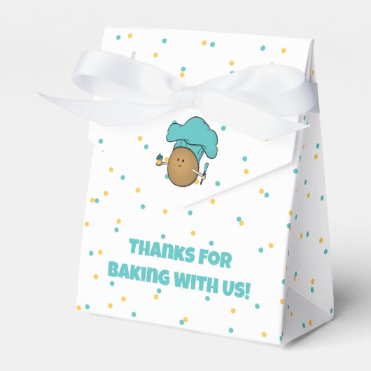 Laten we bakken! Bakkersfeest van kind Bedankdoosjes (Voorkant Zijde)