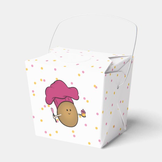 Laten we bakken! Bakkersfeest van kind Bedankdoosjes (Voorkant Zijde)