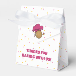 Laten we bakken! Bakkersfeest van kind Bedankdoosjes