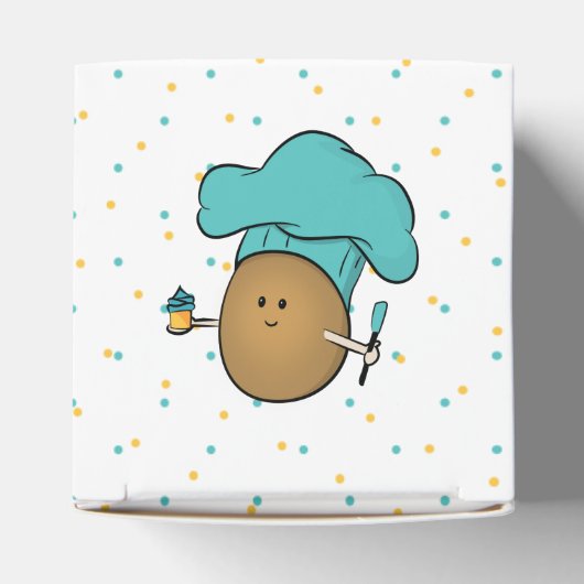 Laten we bakken! Bakkersfeest van kind Bedankdoosjes (Bovenkant)