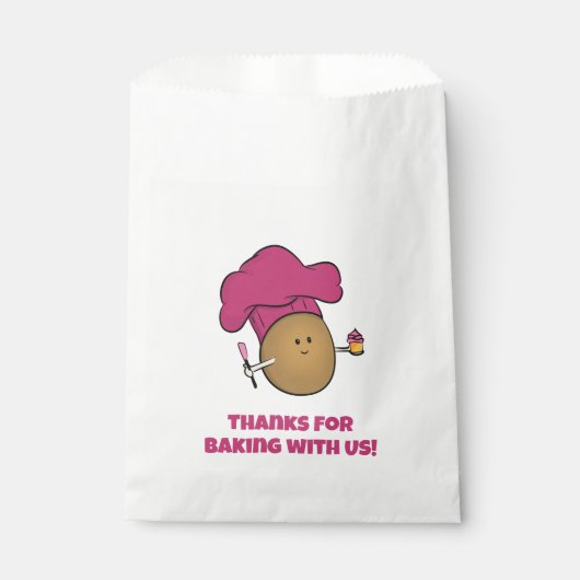 Laten we bakken! Bakkersfeest van kind Bedankzakje (Voorkant)