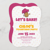 Laten we bakken! Bakkersfeest van kind Kaart (Voorkant / Achterkant)