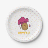 Laten we bakken! Bakkersfeest van kind Papieren Bordje (Voorkant)