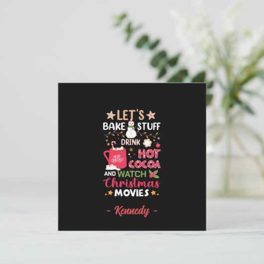 Laten we bakken, Drink Hot Cacao en Kerstfilms (Staand voorkant)