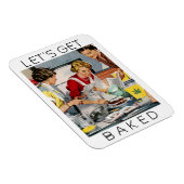 LATEN WE BAKKEN Funny Pot Pun Magneet (Rechterzijde)