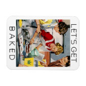 LATEN WE BAKKEN Funny Pot Pun Magneet (Horizontaal)