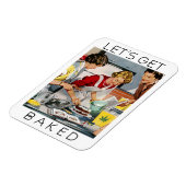 LATEN WE BAKKEN Funny Pot Pun Magneet (Linkerzijde)