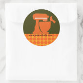 Laten we bakkerij bakker persoonlijke chef-kok kok ronde sticker (Tas)