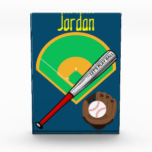 "Laten we bal spelen" Baseball Fotoblokken