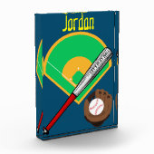 "Laten we bal spelen" Baseball Fotoblokken (Links)