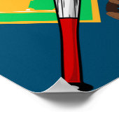 "Laten we bal spelen" Baseball Poster (Hoek)