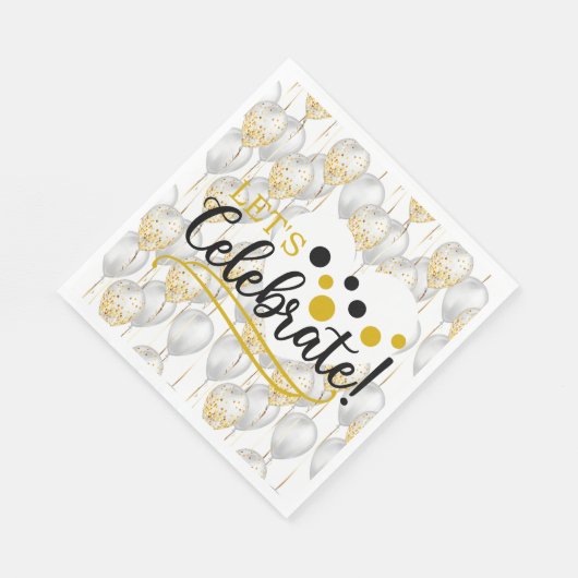 Laten we Ballonnen Servetten Vieren (Hoek)