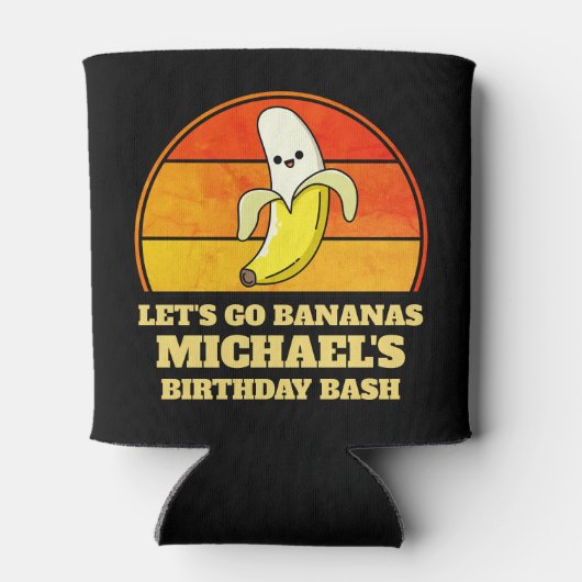 Laten we Bananas Birthday gaan Blikjeskoeler (Achterkant)
