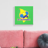 Laten we Bananas gaan! Canvas Afdruk (Insitu (Woonkamer))