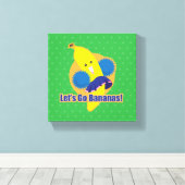 Laten we Bananas gaan! Canvas Afdruk (Insitu (Houten vloer))