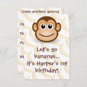 Laten we Bananas gaan Kaart (Voorkant / Achterkant)