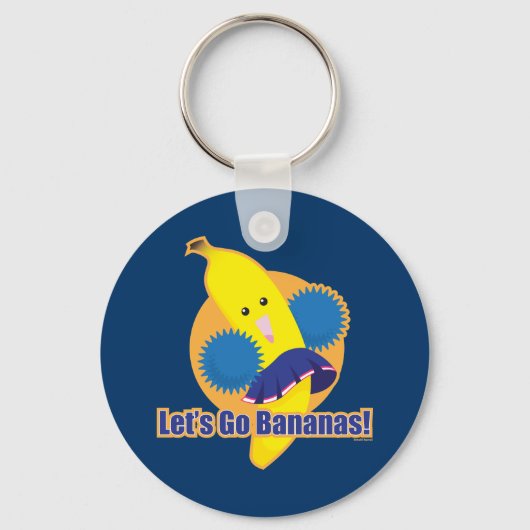 Laten we Bananas gaan! Sleutelhanger (Voorkant)