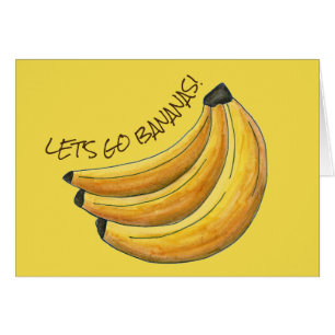 Laten we Bananas Yellow Banana Fruit Bunch Foodie