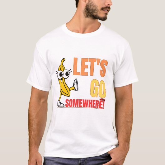 Laten we bananen eten! T-shirt (Voorkant)