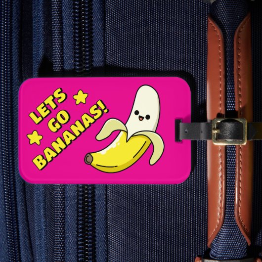 Laten we Bananen Gaan! Bagagelabel (Voorkant Insitu 4)