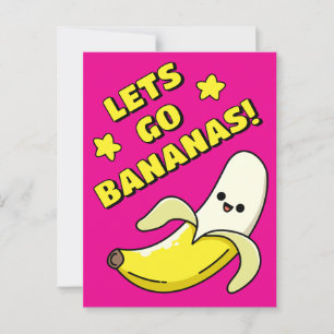 Laten we Bananen Gaan! Briefkaart