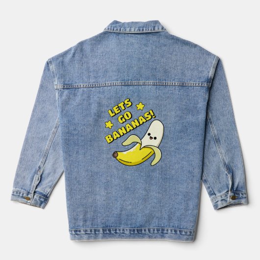 Laten we Bananen Gaan! Denim Jacket (Achterkant)