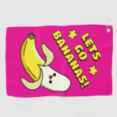 Laten we Bananen Gaan! Golfhanddoek (Horizontaal)
