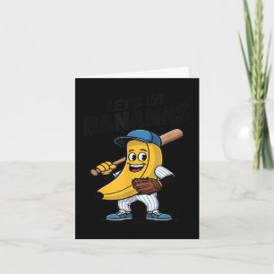 Laten we Bananen Gaan, Grappig Bananen Cadeau Kaart