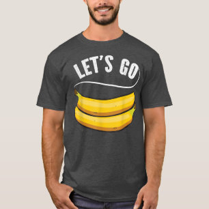 Laten we Bananen gaan, grappige fruitbanaankreefte T-shirt