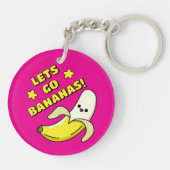 Laten we Bananen Gaan! Sleutelhanger (Achterkant)
