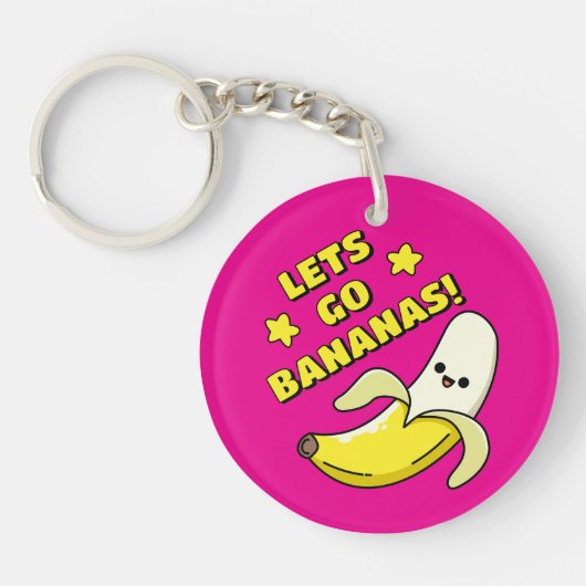 Laten we Bananen Gaan! Sleutelhanger (Voorkant)